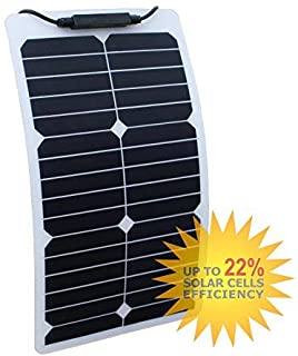 20 W Flexible Panel Solar hecho de Back-Contact celdas con revestimiento duradero ETFE- para autocaravana- caravana- furgoneta- rv- barco